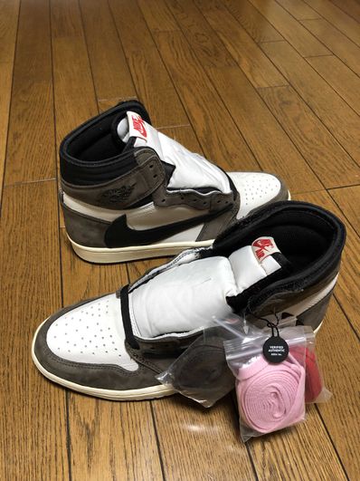 Travis Scott × Nike Air Jordan 1 Retro High OG TS SP "Sail/Dark Mocha"