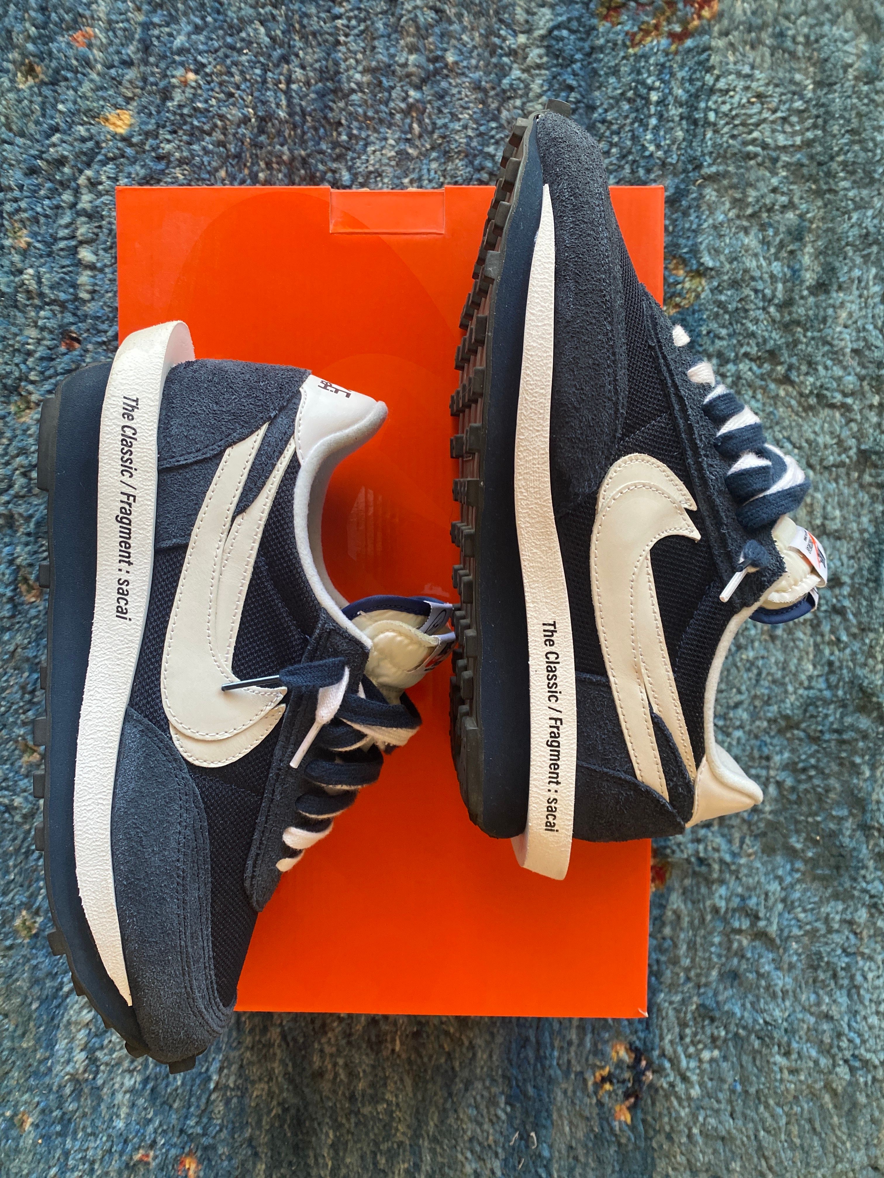 Fragment × sacai × Nike LD Waffle "Blackended Blue"