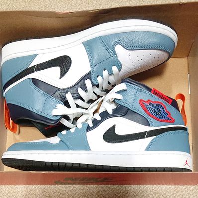 FACETASM × Nike Air Jordan 1 Mid "White/Navy"