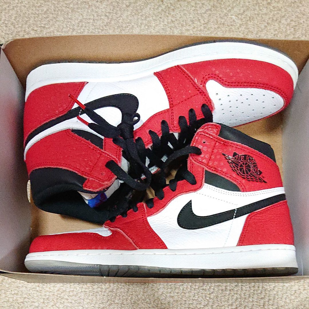 Spiderman × Nike Air Jordan 1 Origin Story "Gym Red/White/Photo Blue/Black"