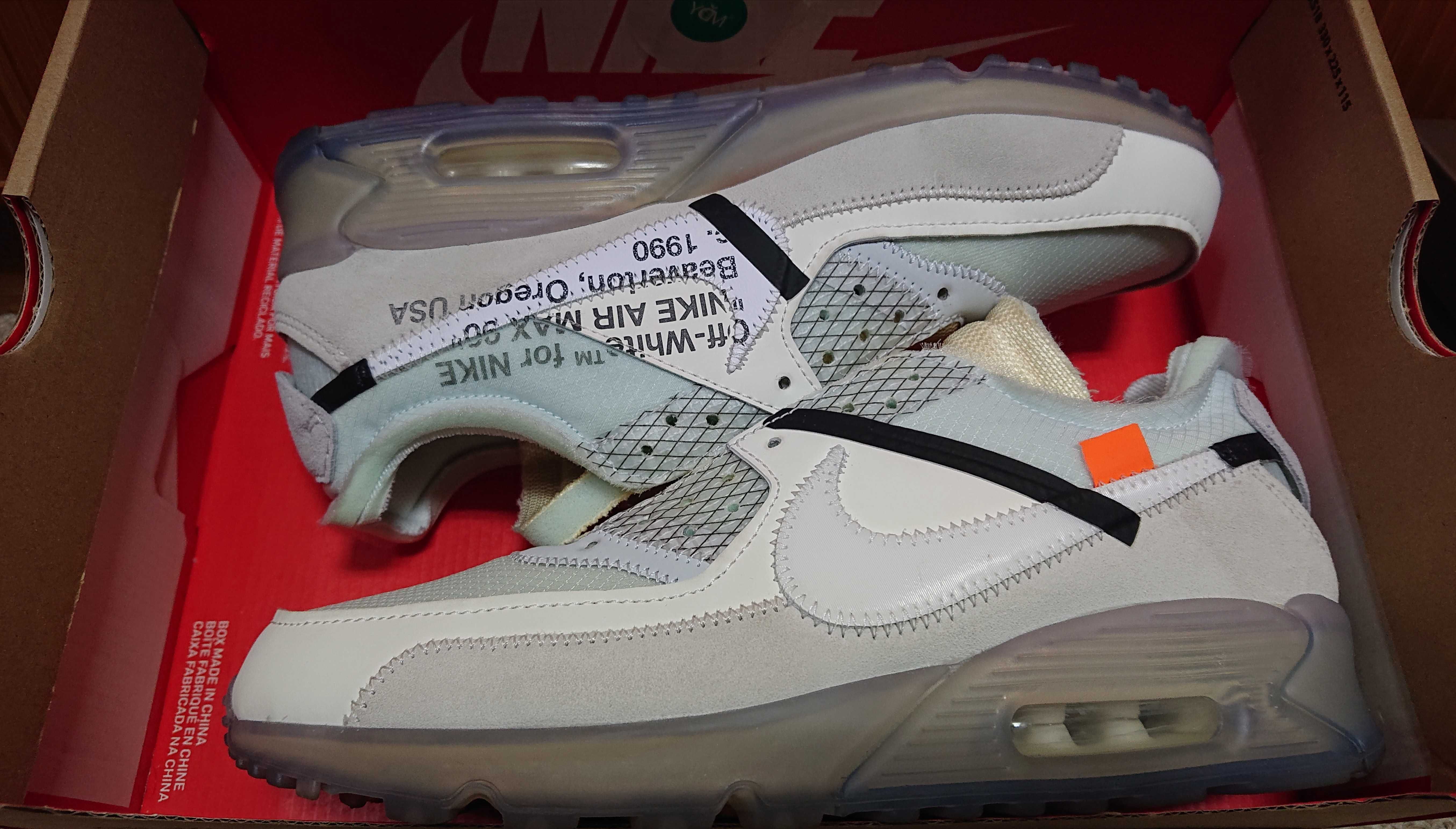 Off-White × Nike Air Max 90 "The 10/Sail"