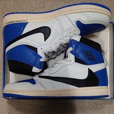 Travis Scott × fragment design × Nike Air Jordan 1 Retro High OG SP "Military Blue"