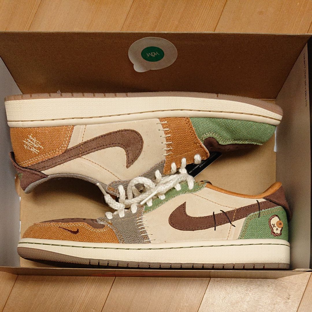 Zion Williamson × Nike Air Jordan 1 Low OG "Flax and Oil Green"