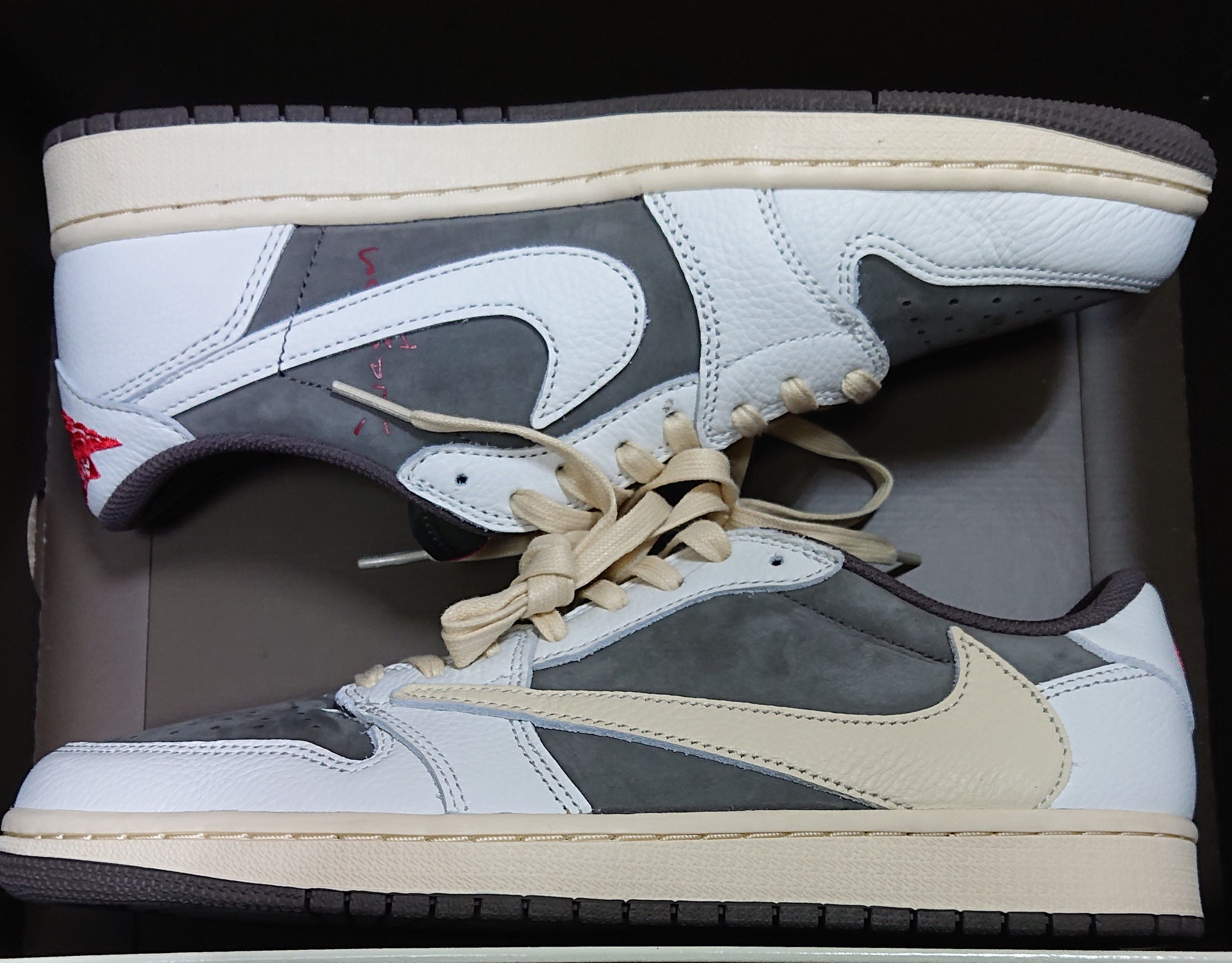 Travis Scott × Nike Air Jordan 1 Low OG SP "Reverse Mocha/Sail and Ridgerock"