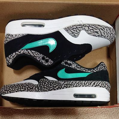 atmos × Nike Air Max 1 Premium Retro "Elephant/Safari" (2017)