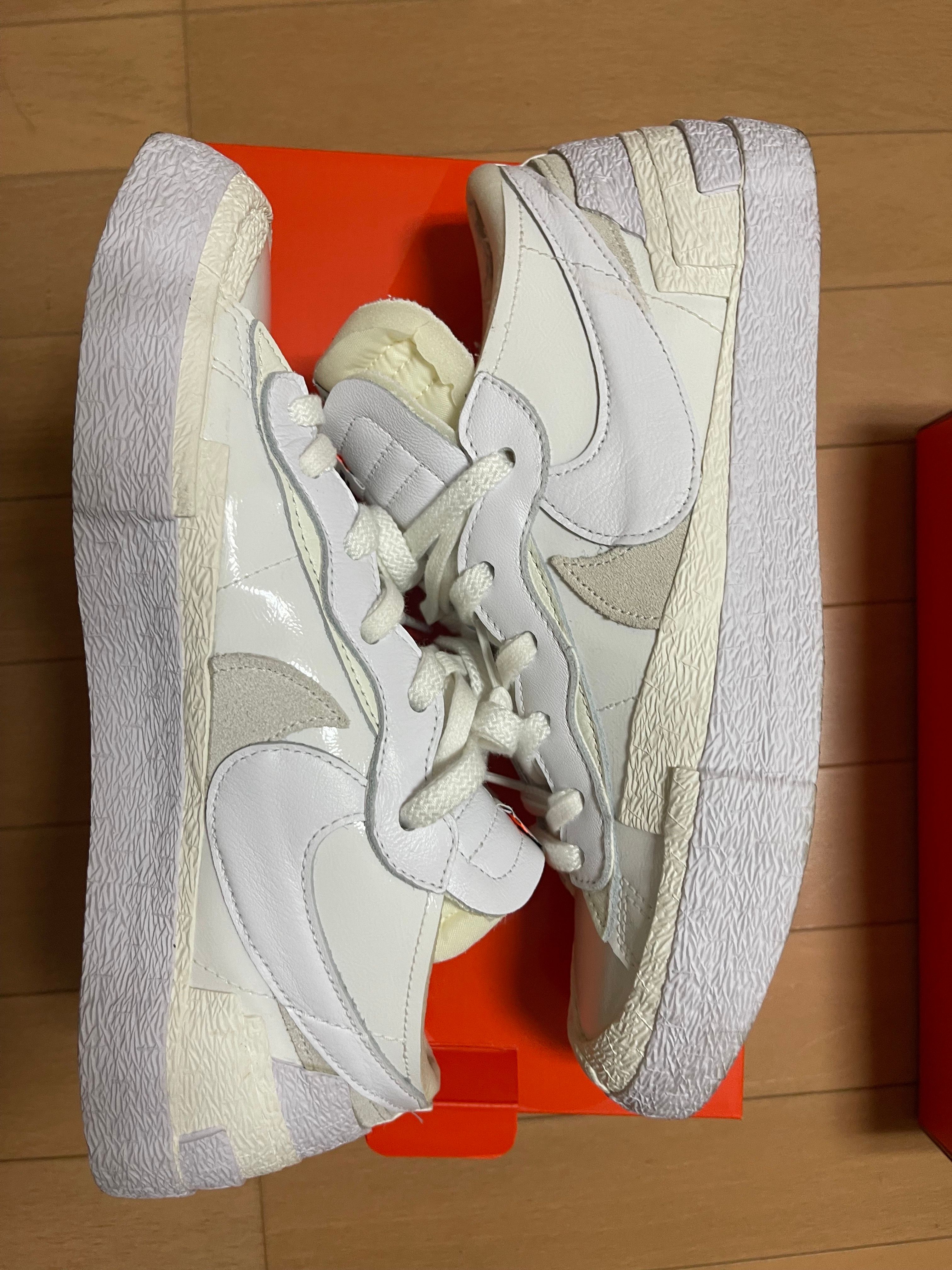 sacai × Nike Blazer Low "White Patent Leather"