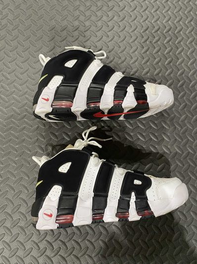 NIKE AIR MORE UPTEMPO "WHITE/BLACK/UNIVERSITY RED"(2020)