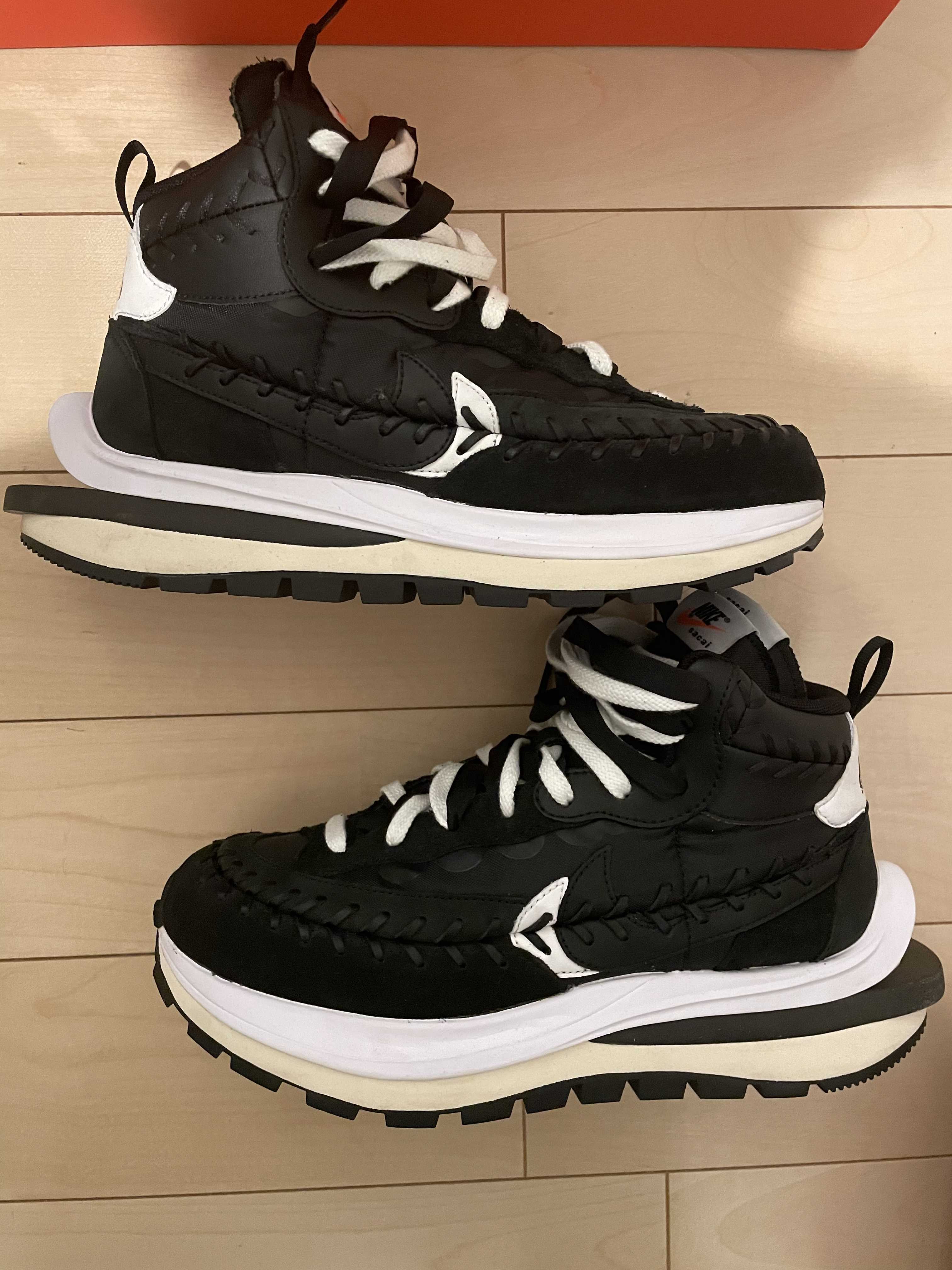 Jean-Paul Gaultier × sacai × Nike Vapor Waffle "Black/Black-White"