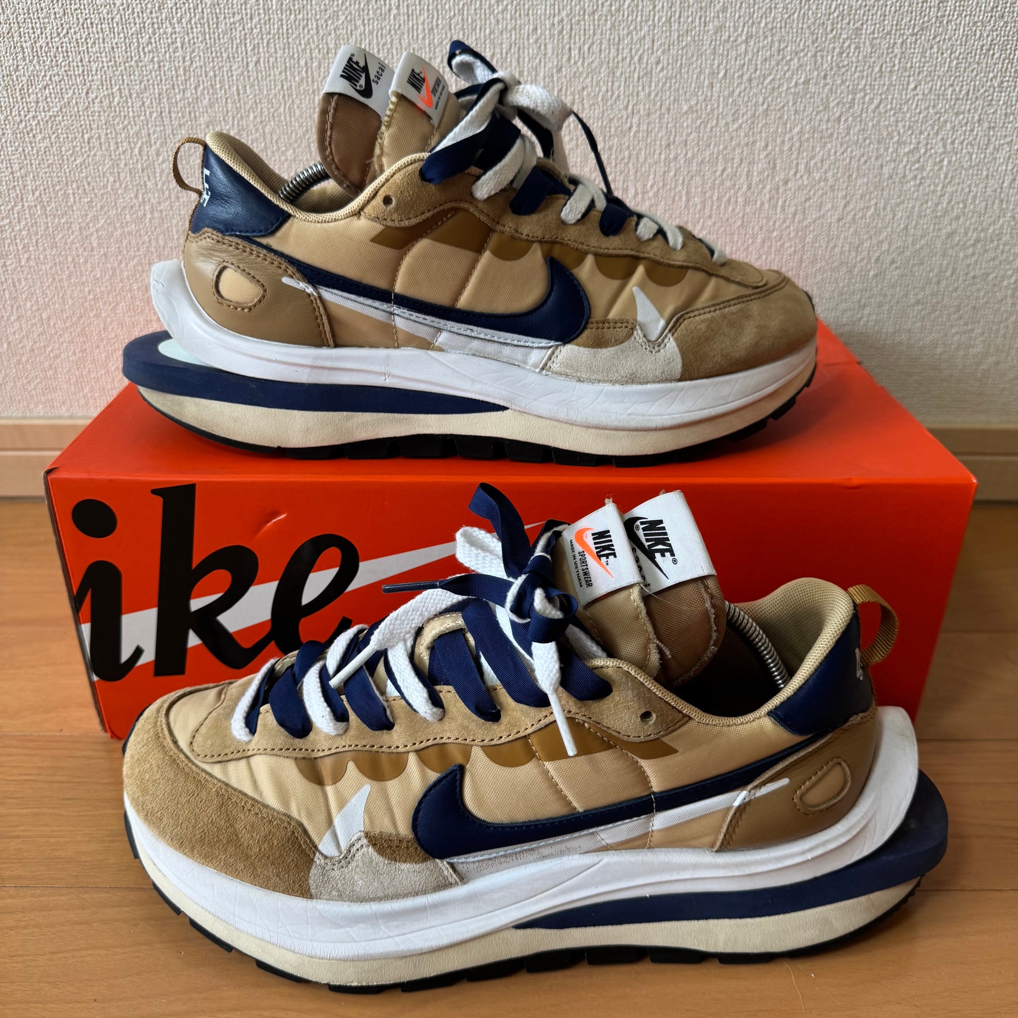 sacai × Nike Vapor Waffle "Sesame and Blue Void"