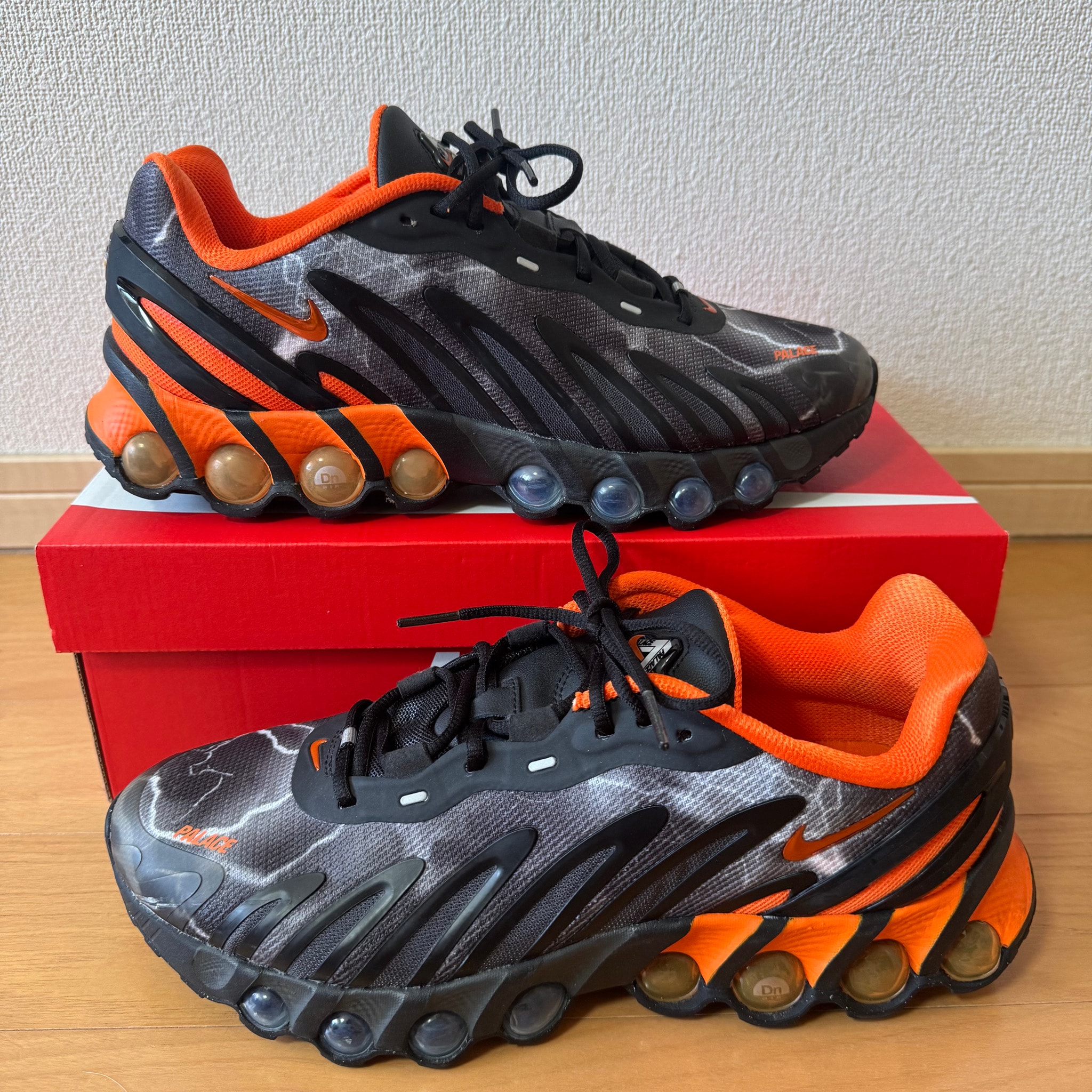 PALACE × Nike Air Max DN8 "Black/Safety Orange/Particle Grey"