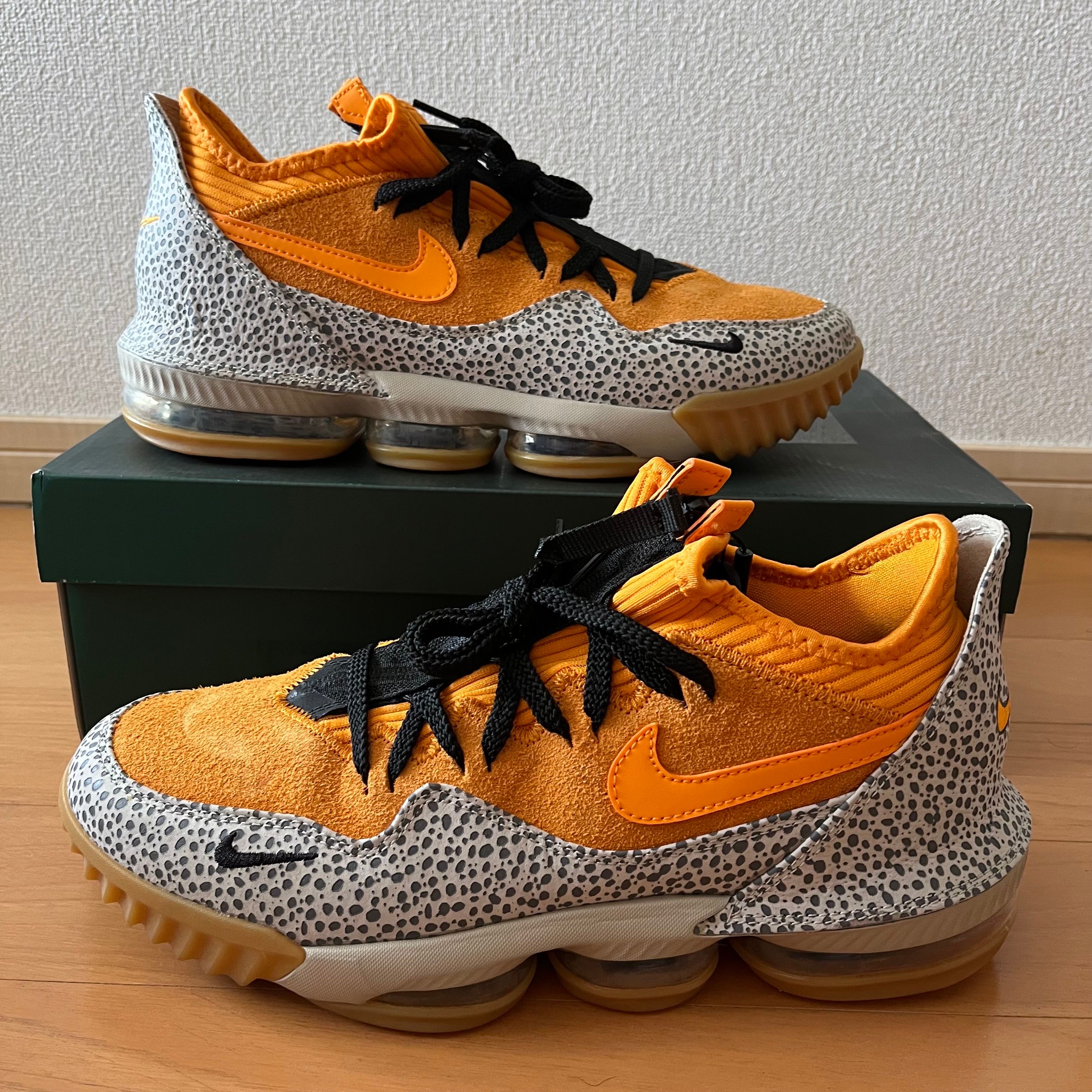 atmos × Nike LeBron 16 Low "Safari" (CD9471-800/CI3358-800)