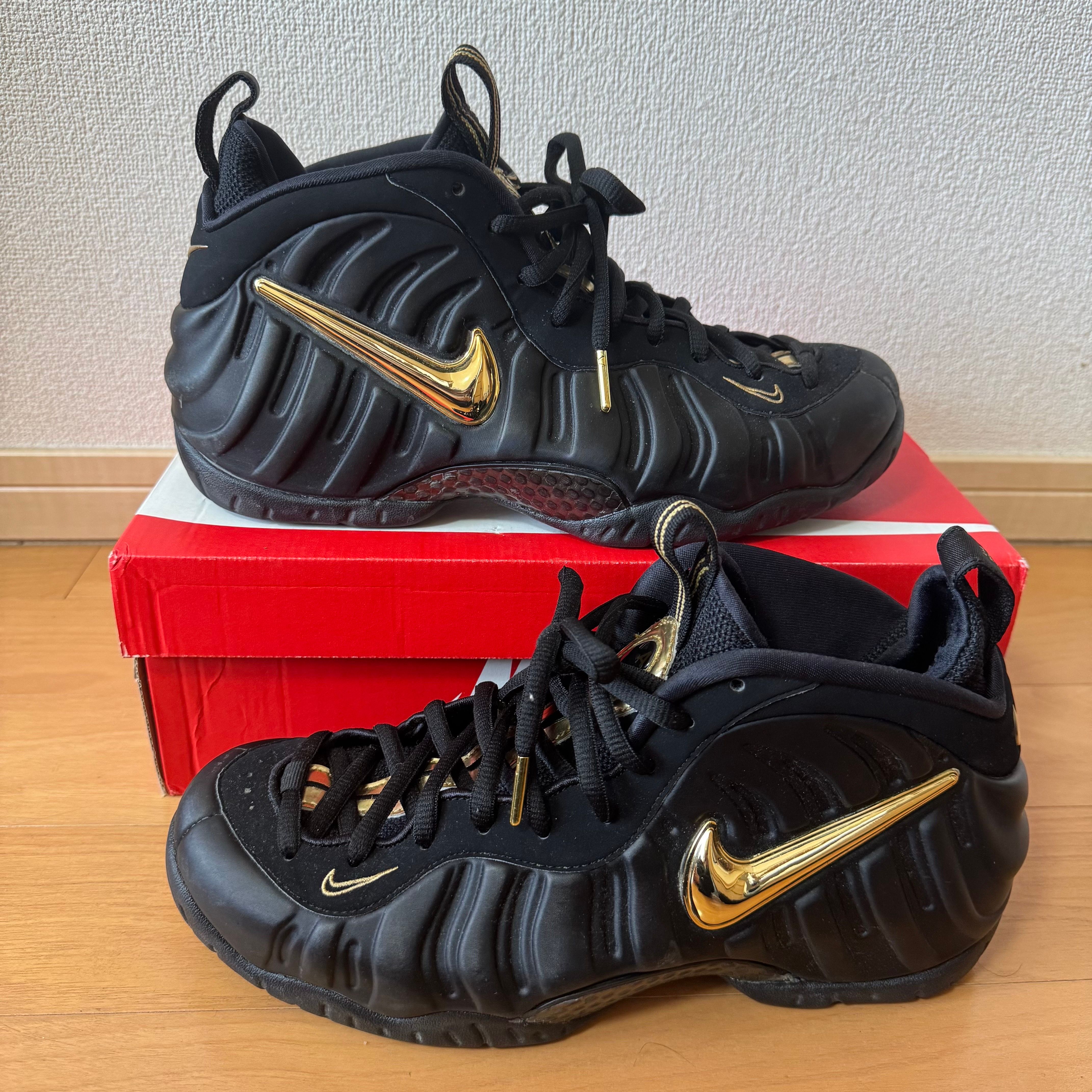 ナイキ エアフォームポジットプロ ブラック/メタリックゴールド　美品 Nike Air Foamposite Pro 