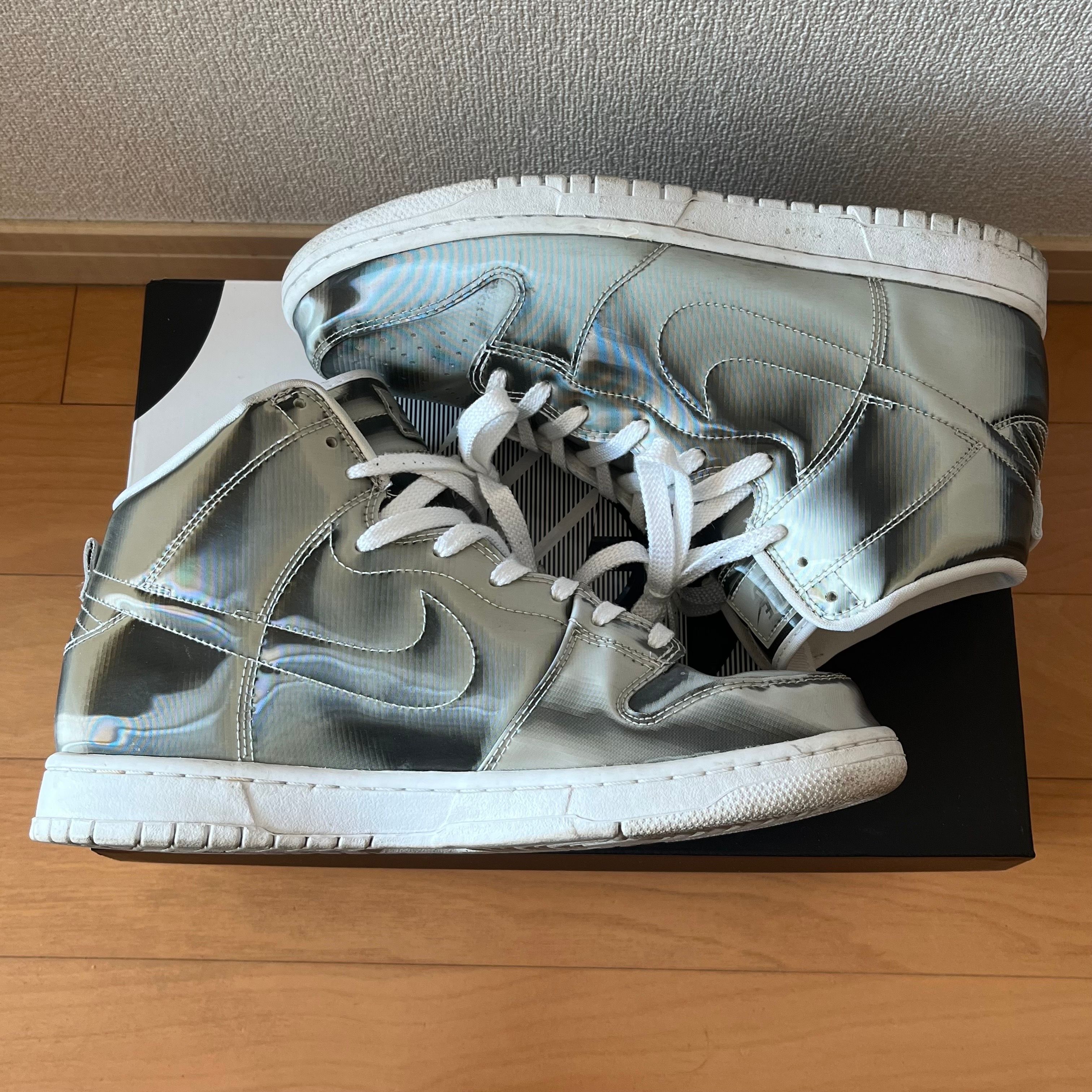 CLOT × Nike Dunk High "Silver/Flux"