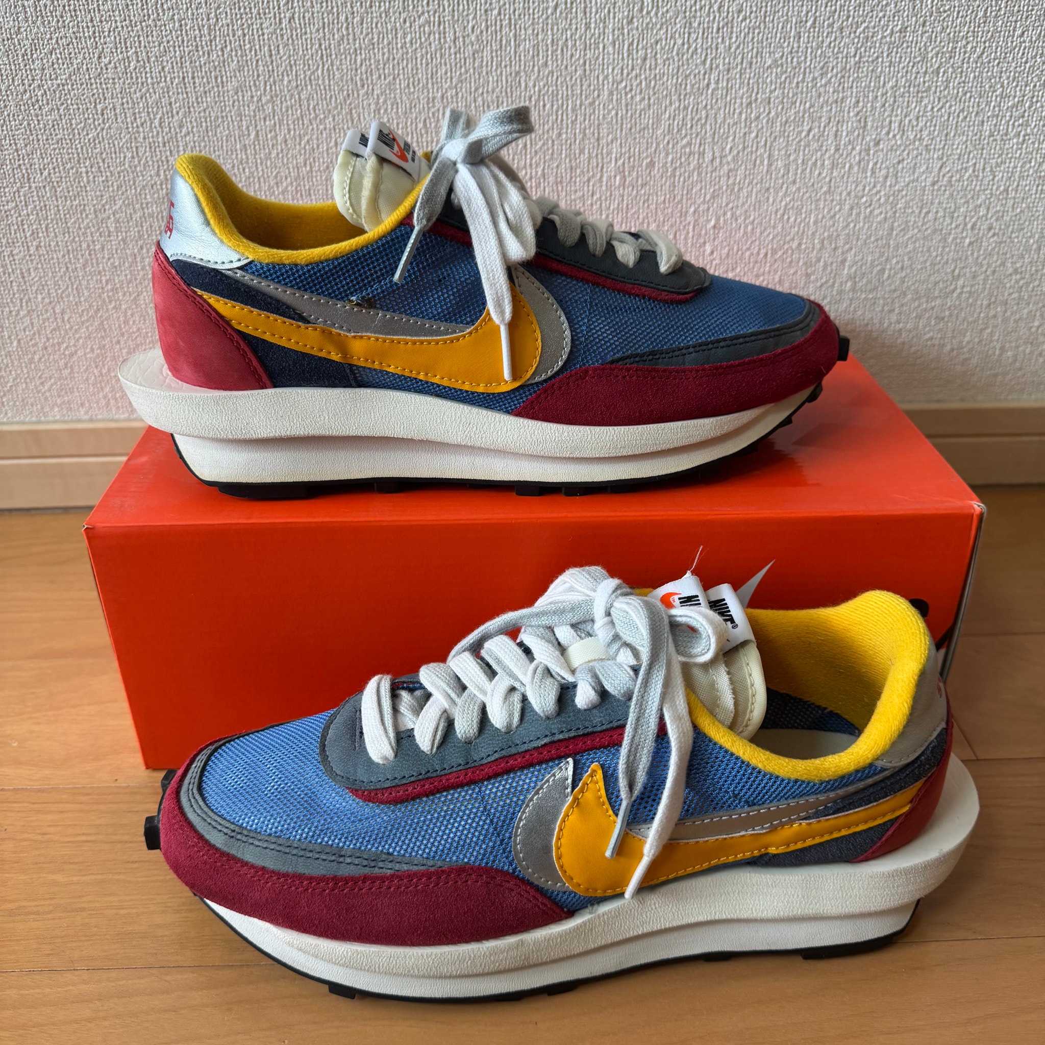 sacai × Nike LDV Waffle "Red/Blue"