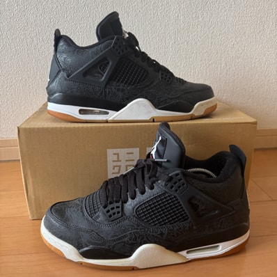 Nike Air Jordan 4 Retro "Laser Black/Gum"