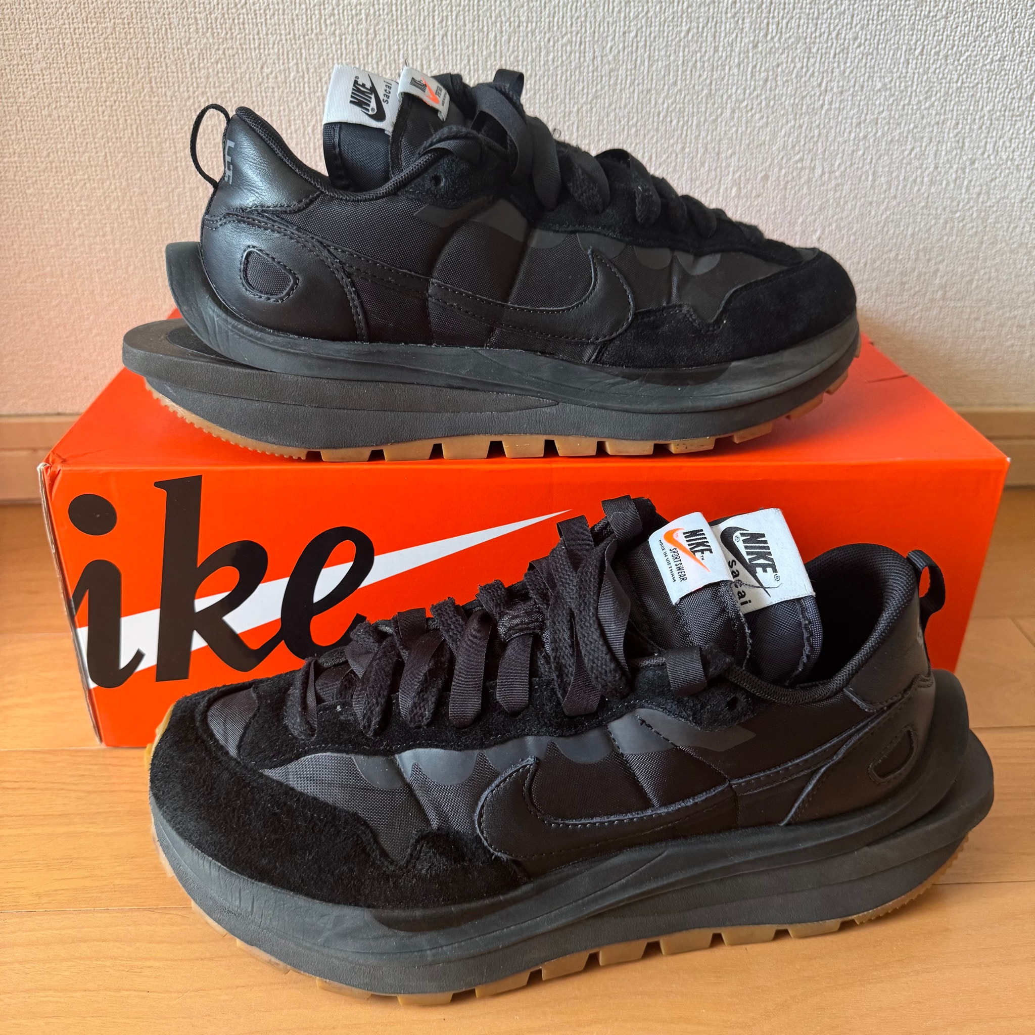 sacai × Nike Vapor Waffle "Black Gum"