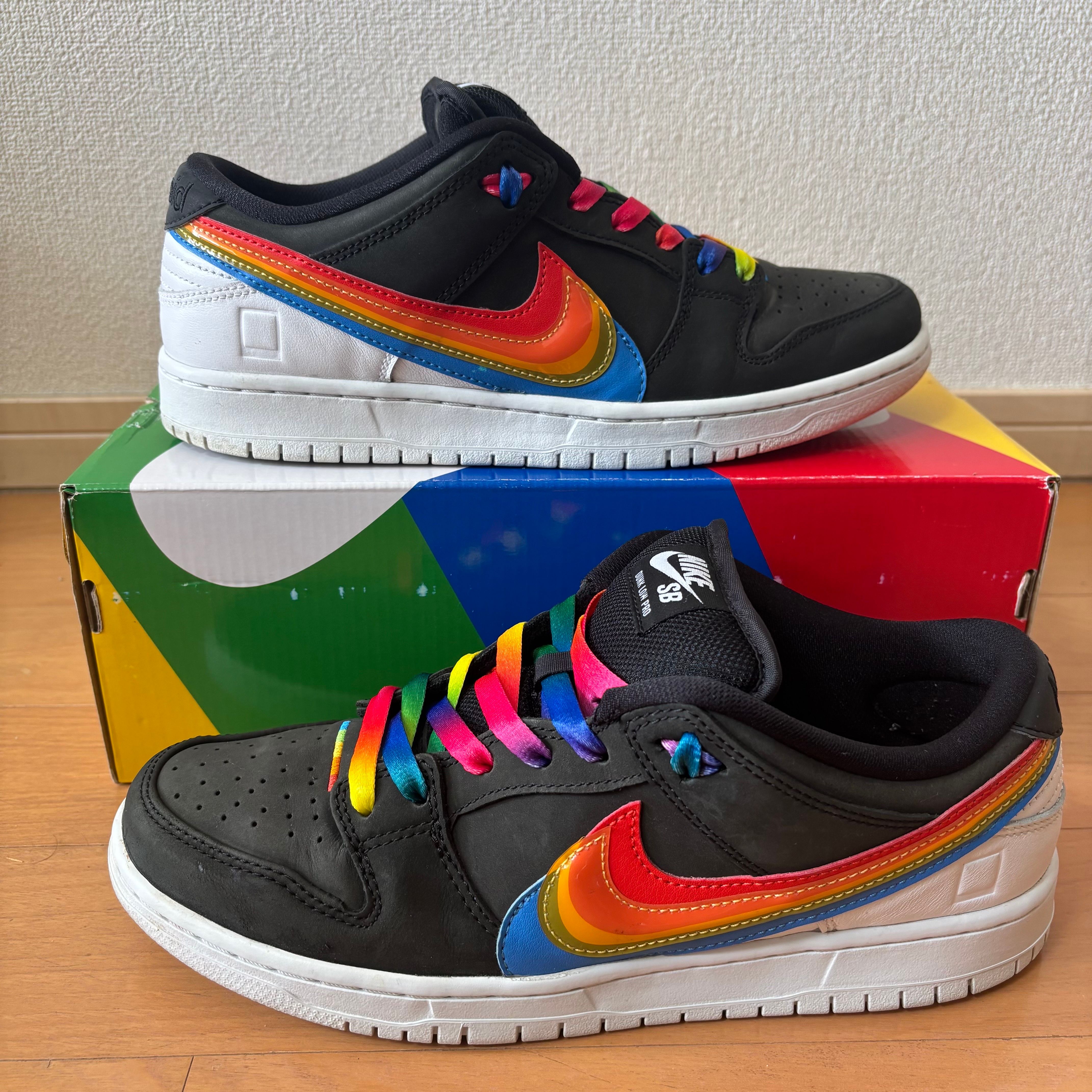 Polaroid × Nike SB Dunk Low Pro QS "Black/White"