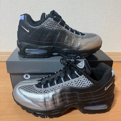 Palace Skateboards × Nike Air Max 95 Big Bubble "Metallic Silver/Aluminum"