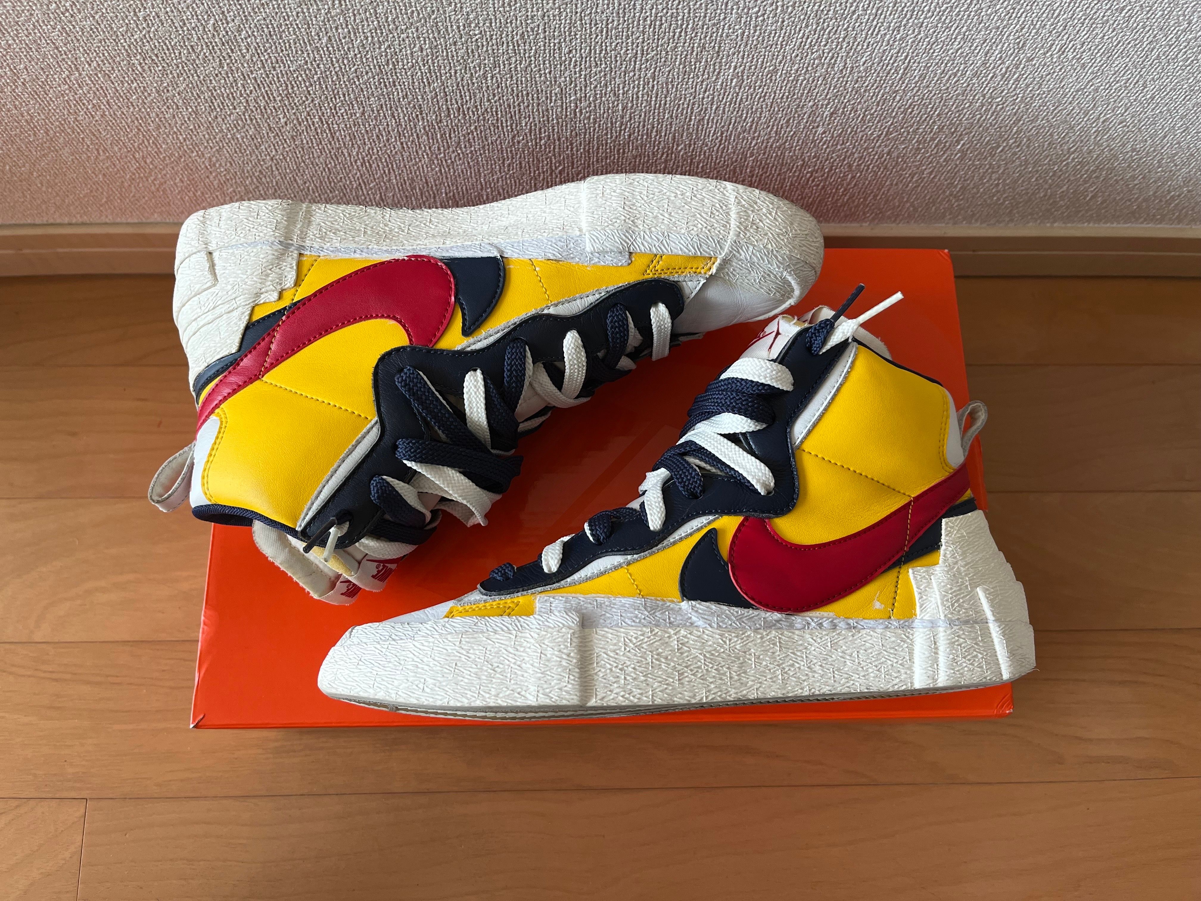 sacai × Nike Blazer Mid "Varsity Maize/Varsity Red"