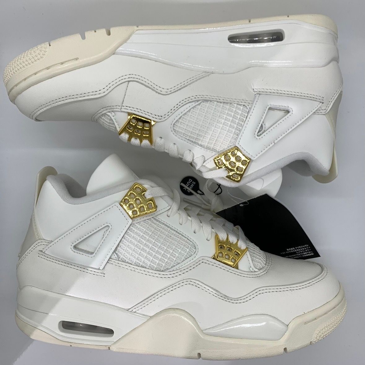 Nike Women's Air Jordan 4 Retro "White & Gold"