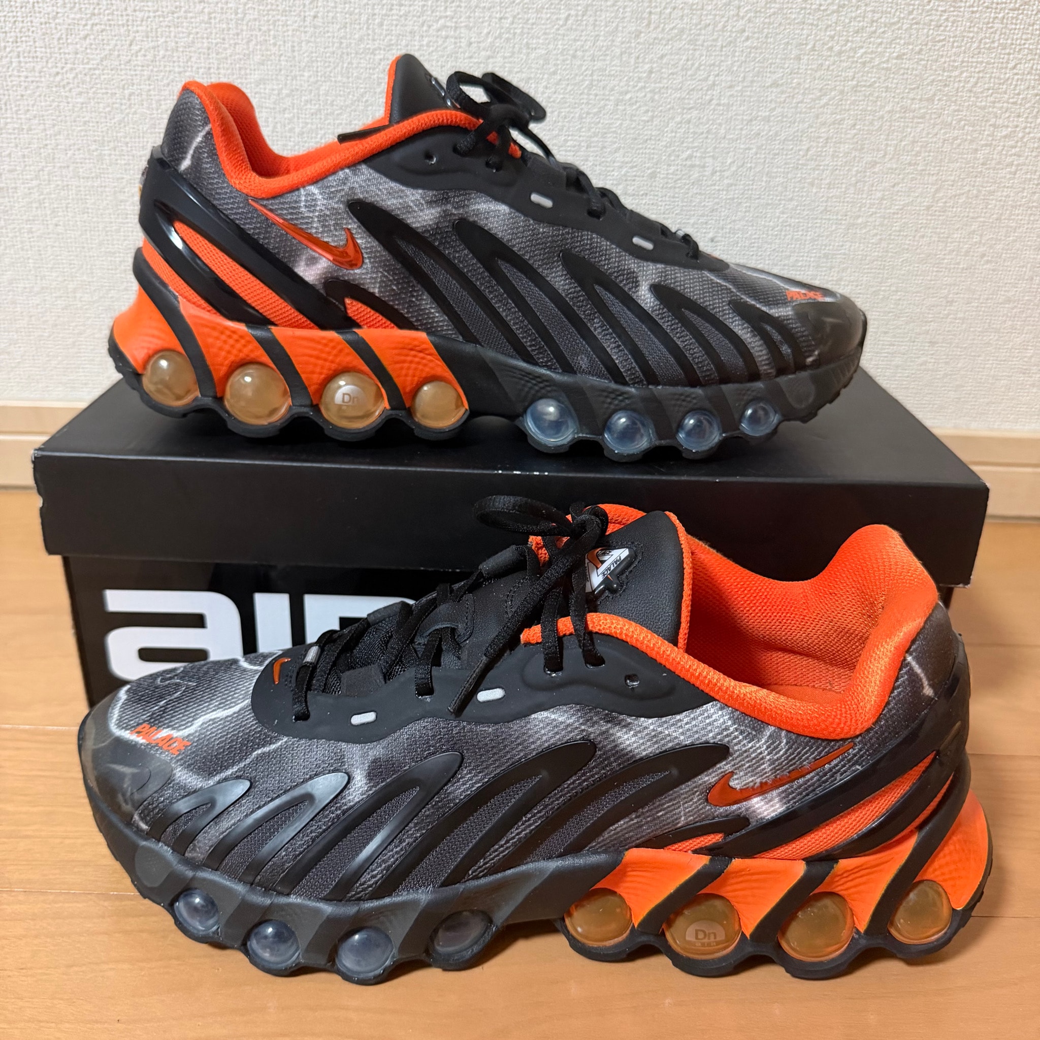 PALACE × Nike Air Max DN8 "Black/Safety Orange/Particle Grey"