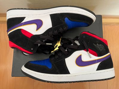 Air jordan mid hot sale lakers