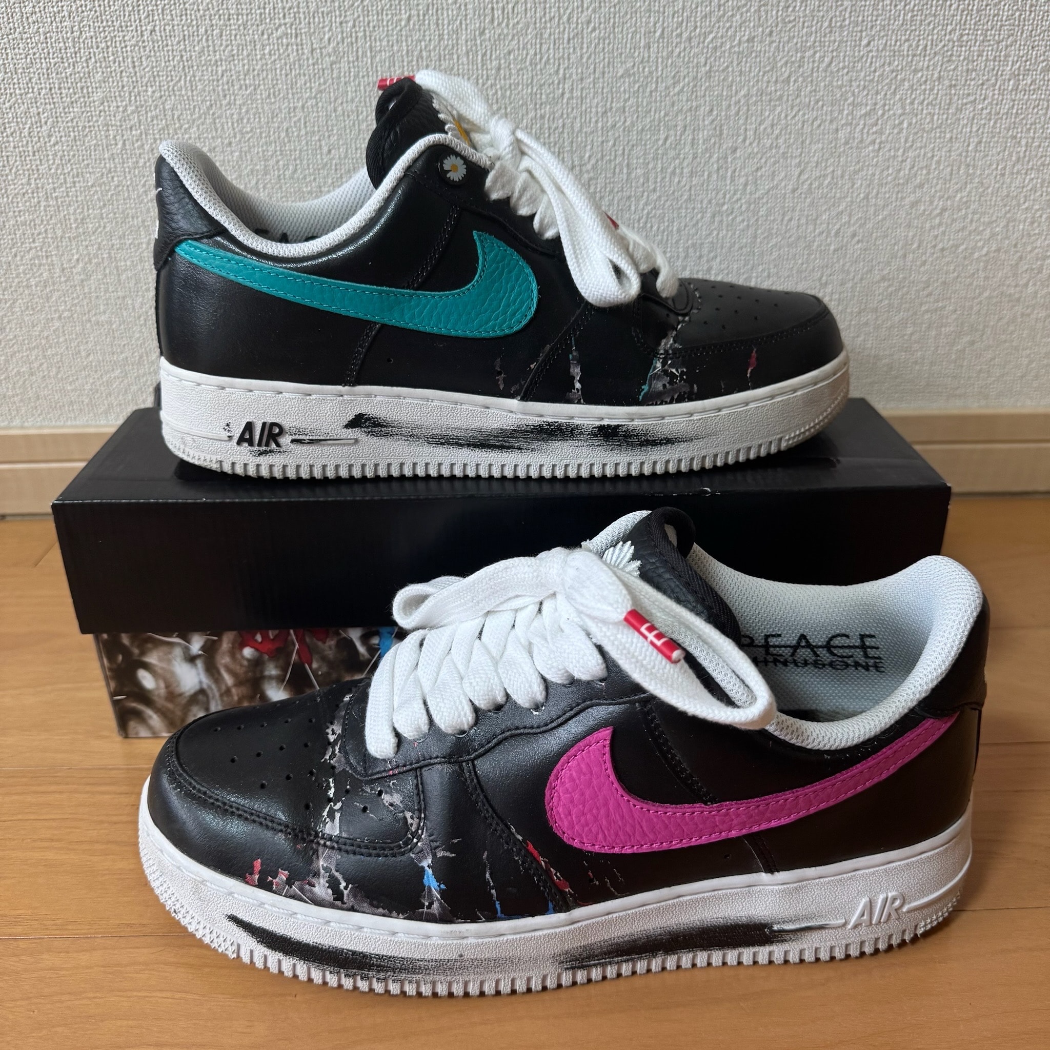 PEACEMINUSONE × Nike Air Force 1 Low '07 Para-Noise 3.0 "Black and Multi-Color" / G-DRAGON