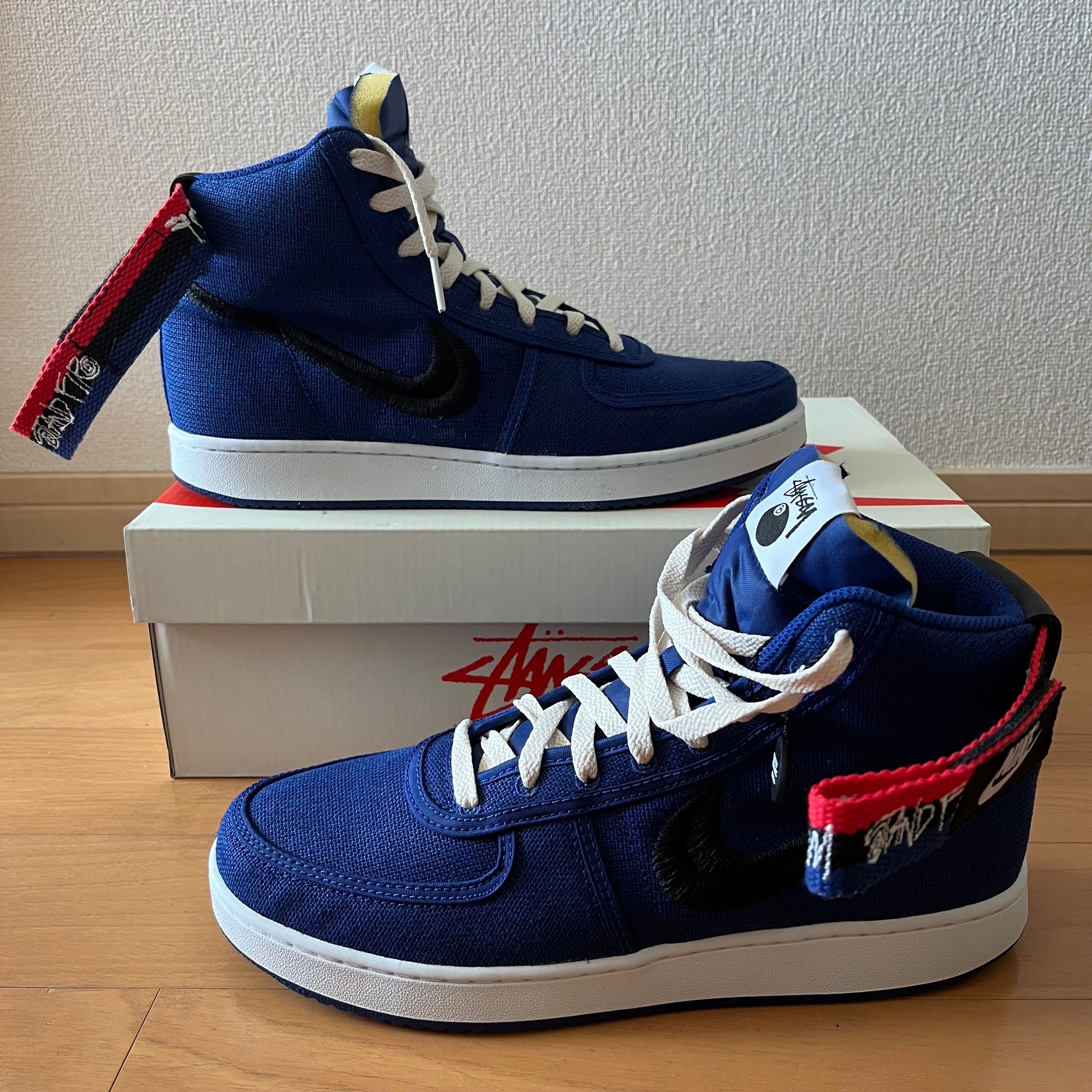 Stussy × Nike Vandal High "Deep Royal Blue"