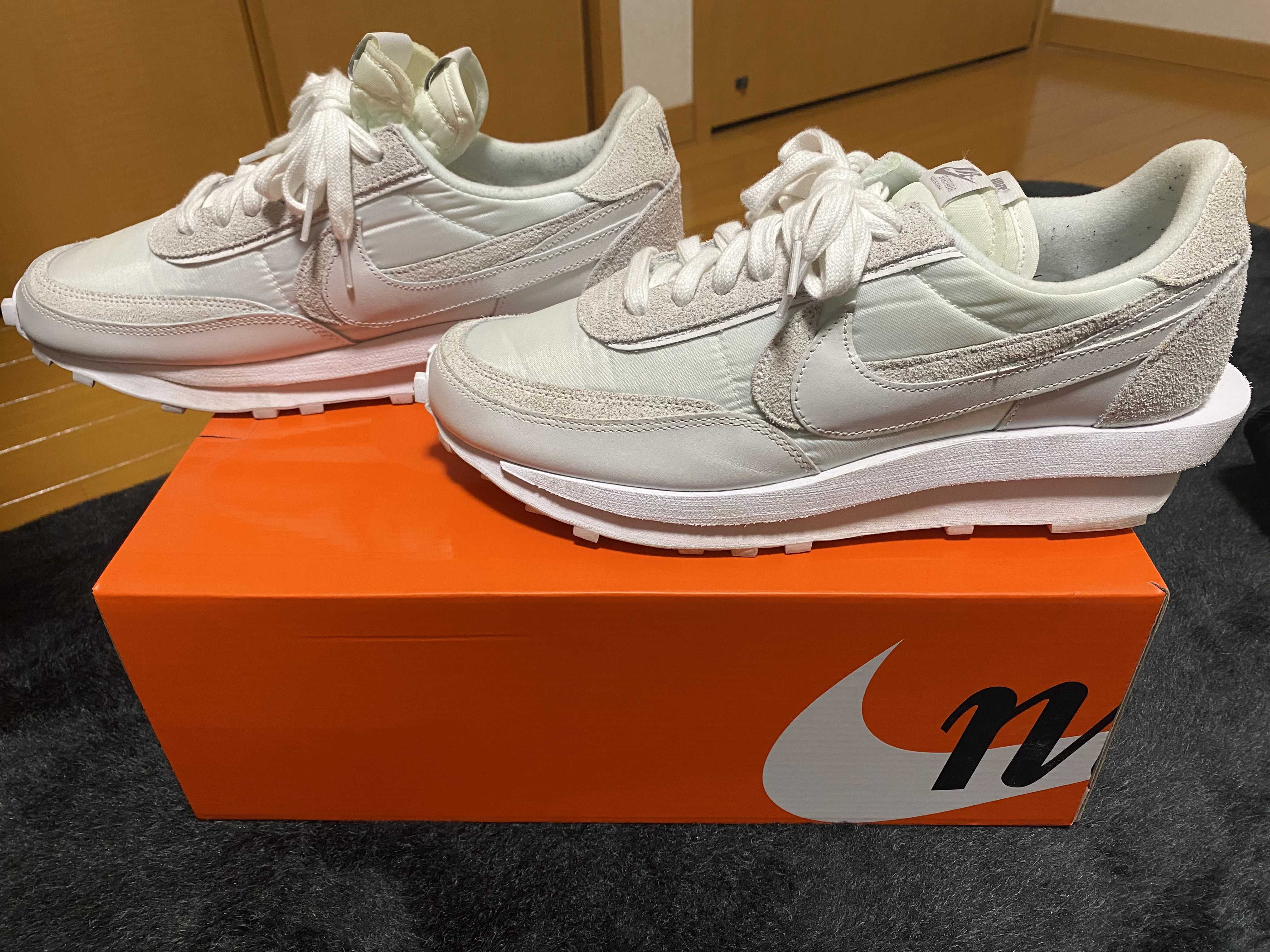 sacai × Nike LDV Waffle "Triple White"