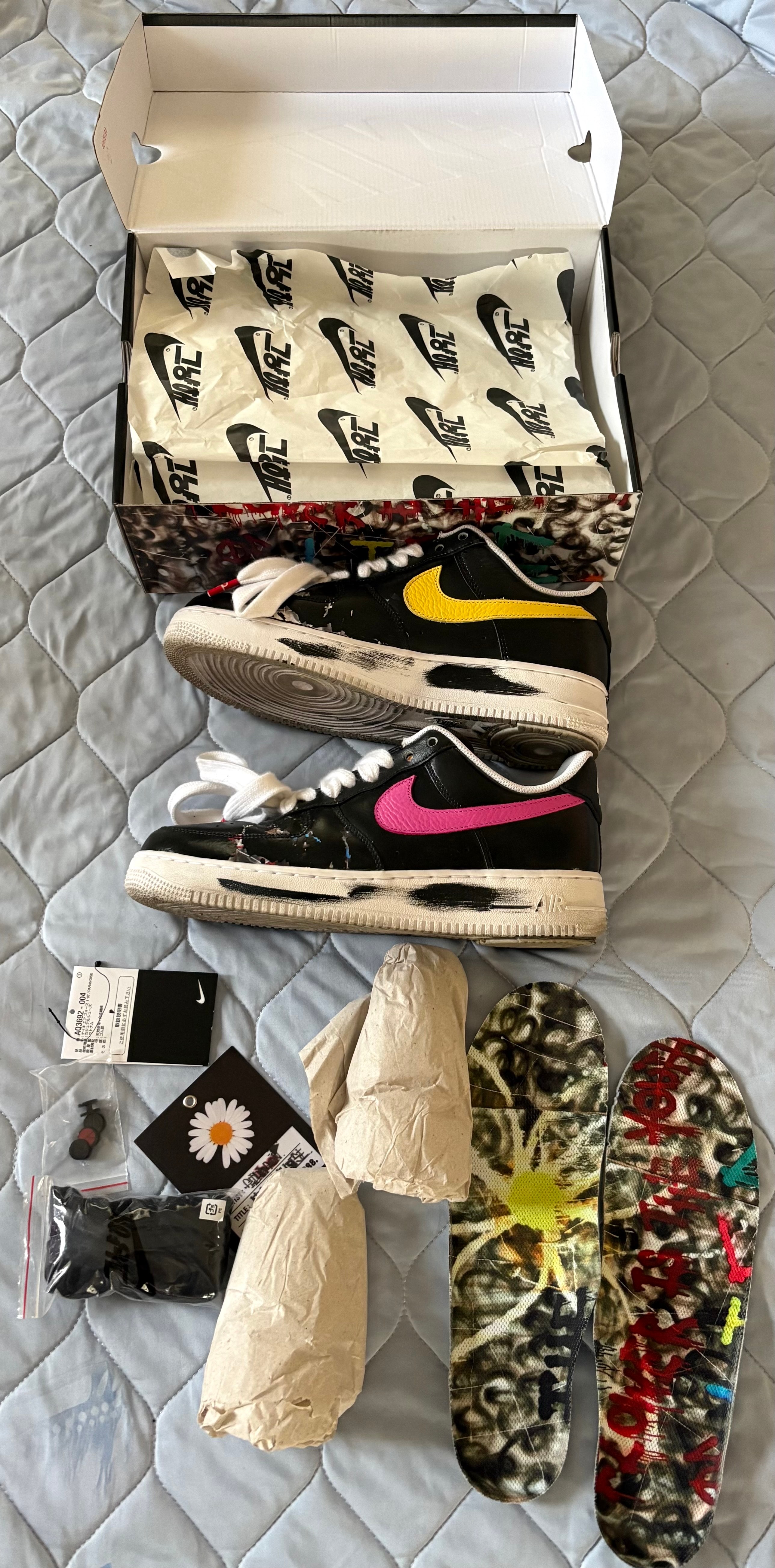 PEACEMINUSONE × Nike Air Force 1 Low '07 Para-Noise 3.0 "Black and Multi-Color" / G-DRAGON