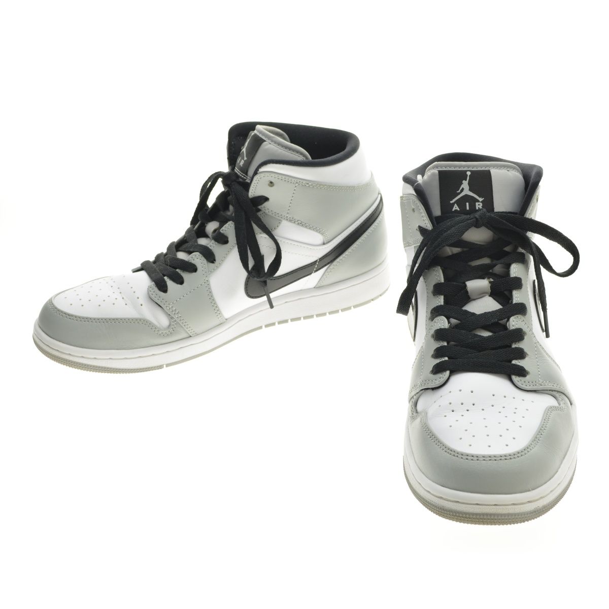 Nike Air Jordan 1 Mid "Light Smoke Grey/White/Black"