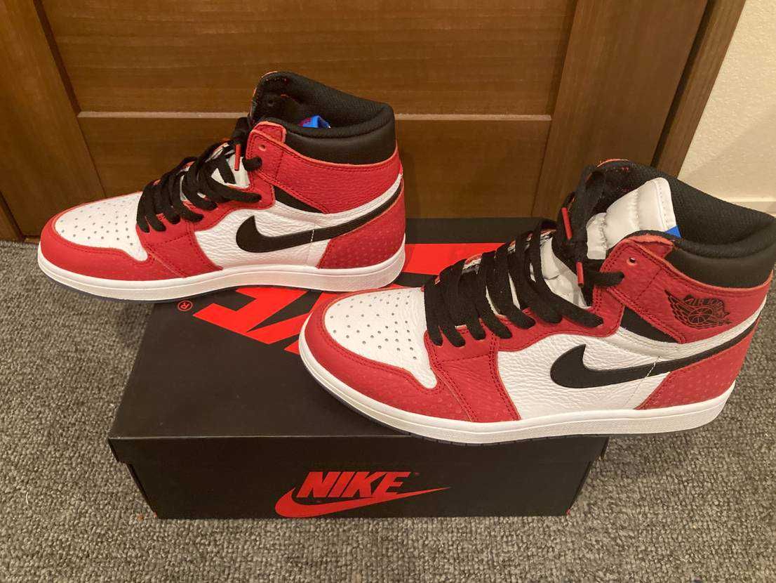 Spiderman × Nike Air Jordan 1 Origin Story "Gym Red/White/Photo Blue/Black"