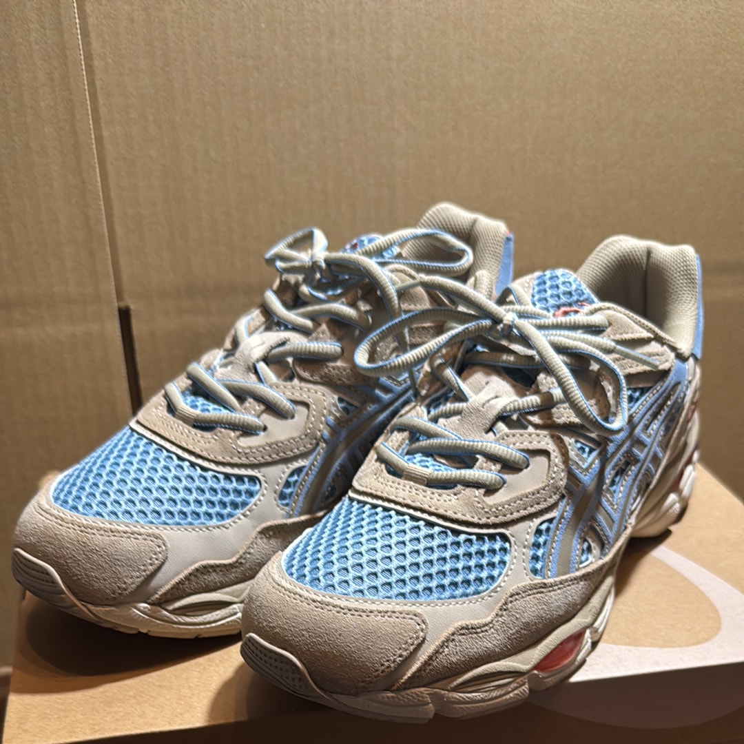 アシックス ゲルNYC "ハーバーブルー/ウッドクレープ"