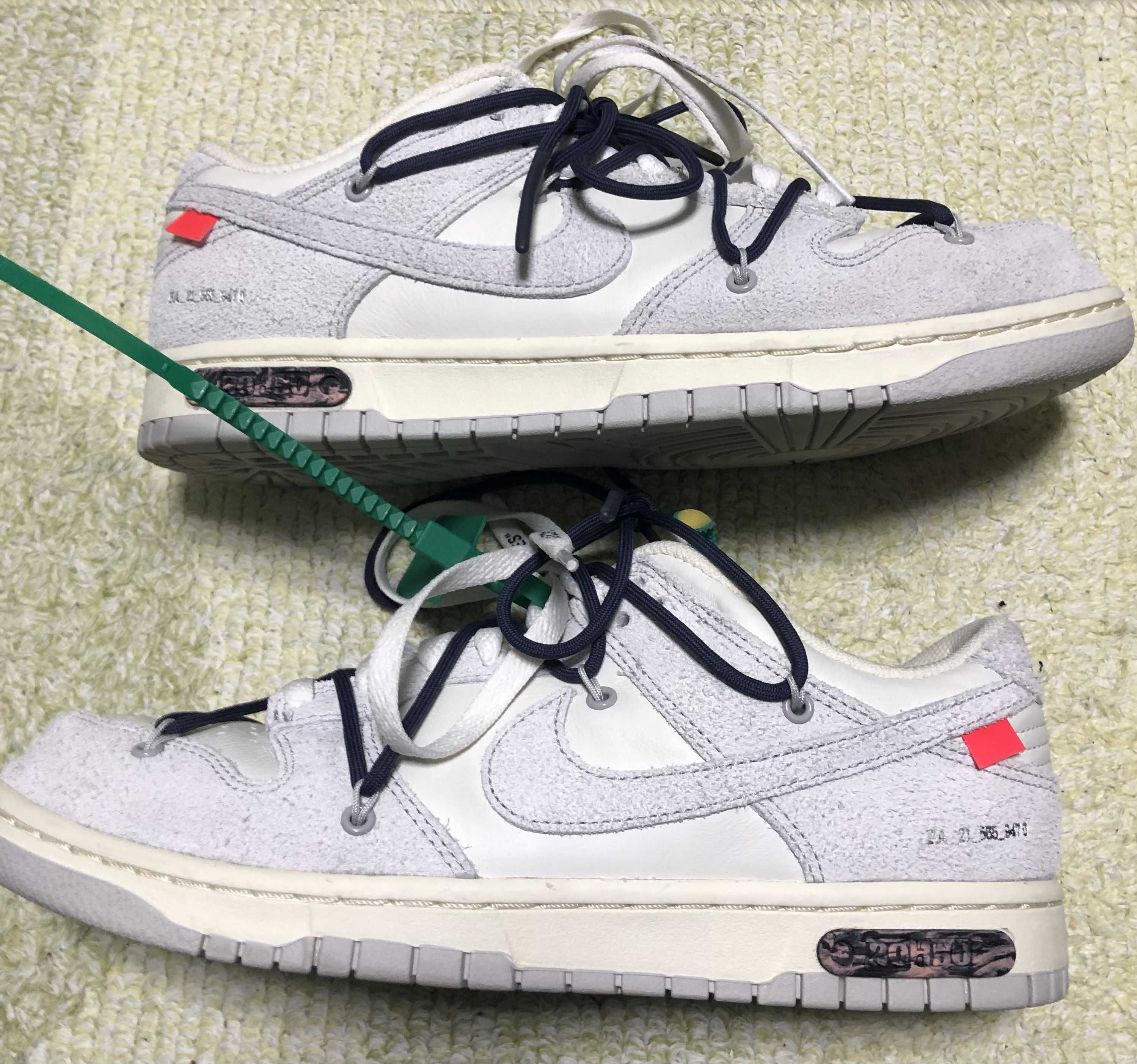 Off-White × Nike Dunk Low "Sail/Neutral Grey/Gridiron"