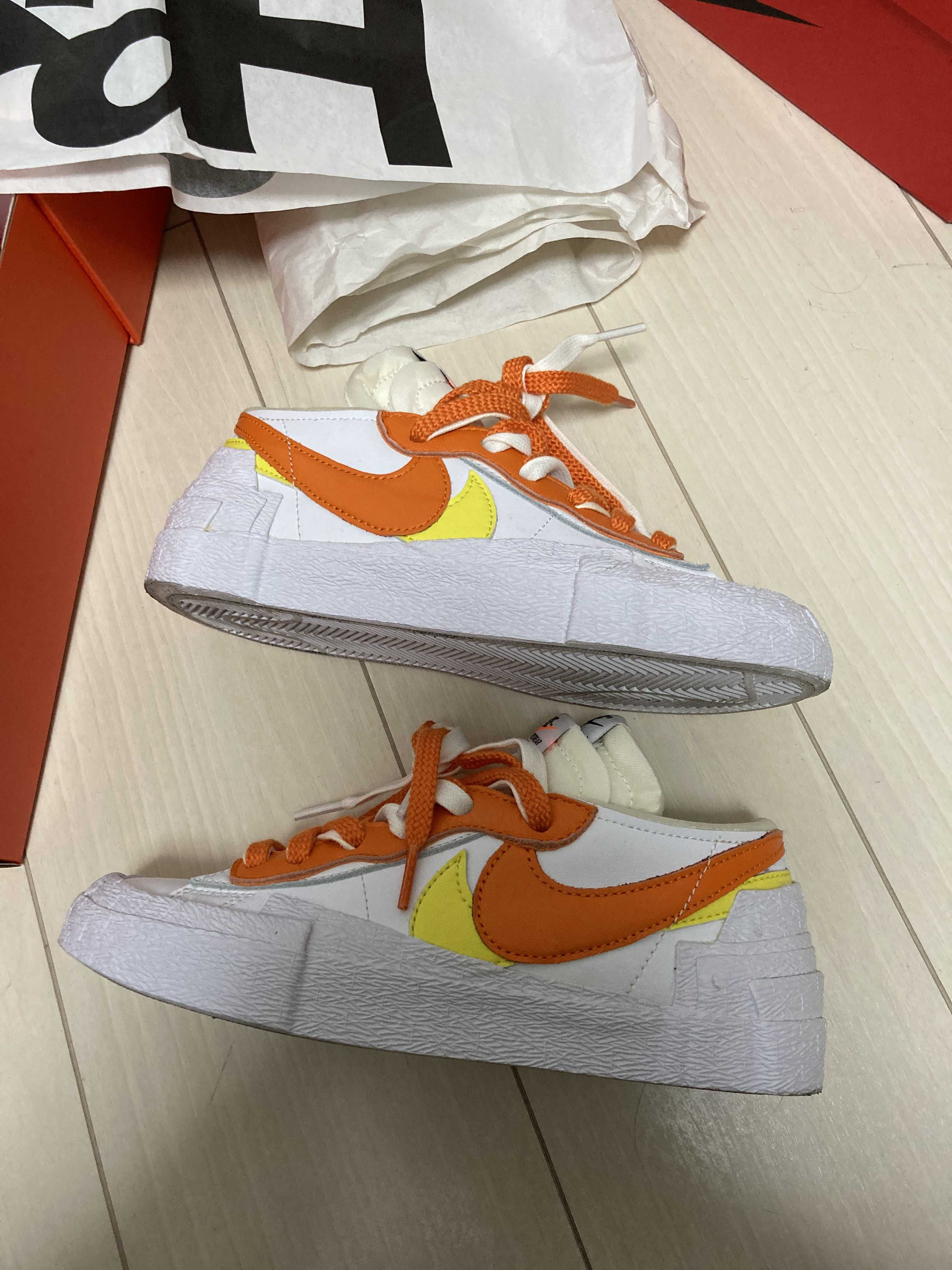 SACAI × NIKE BLAZER LOW "MAGMA ORANGE"