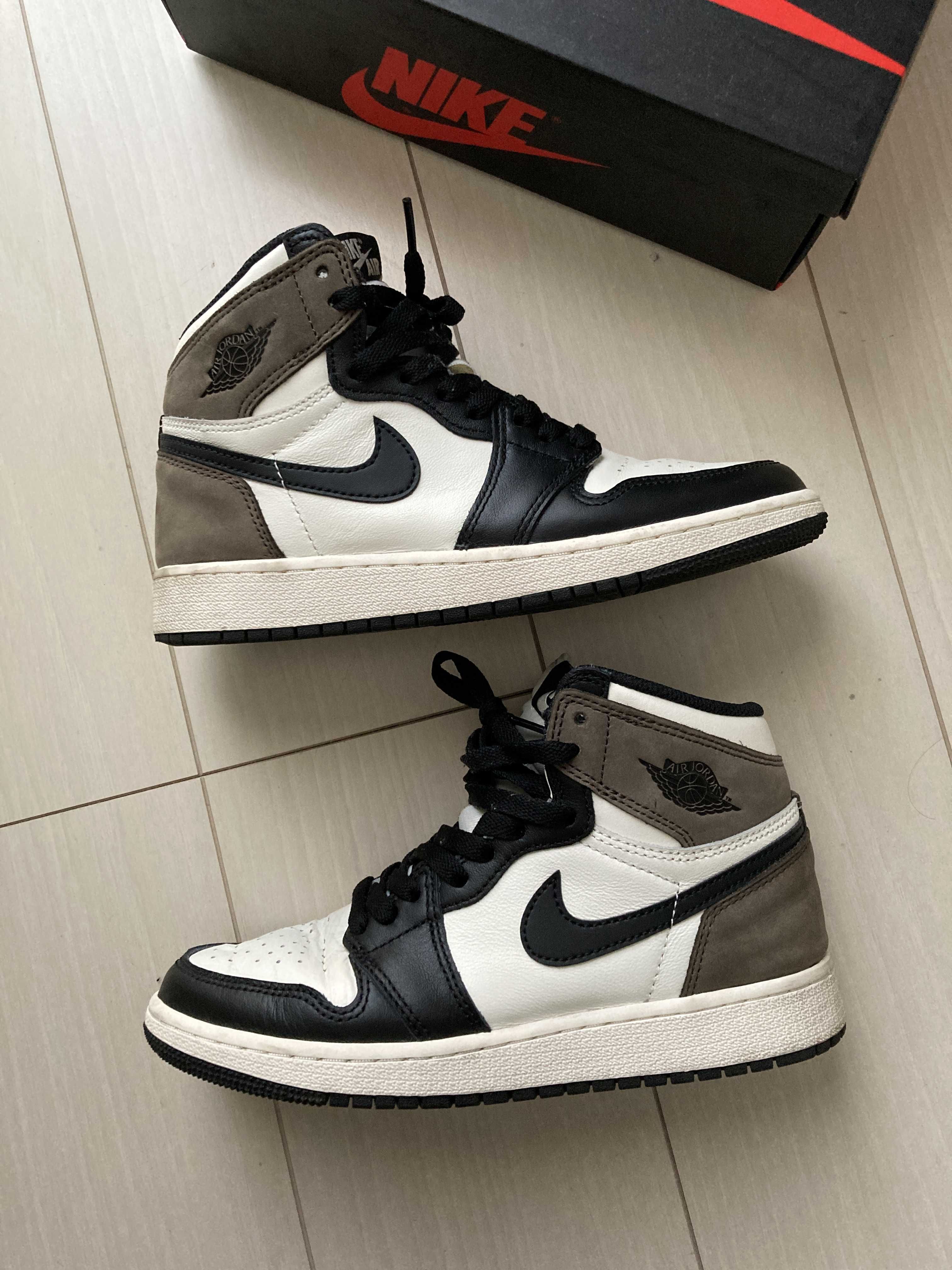 Nike GS Air Jordan 1 High OG "Sail/Dark Mocha/Black"