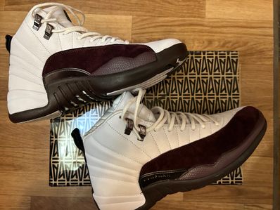 A Ma Maniere × Nike Women's Air Jordan 12 "White and Burgundy Crush"