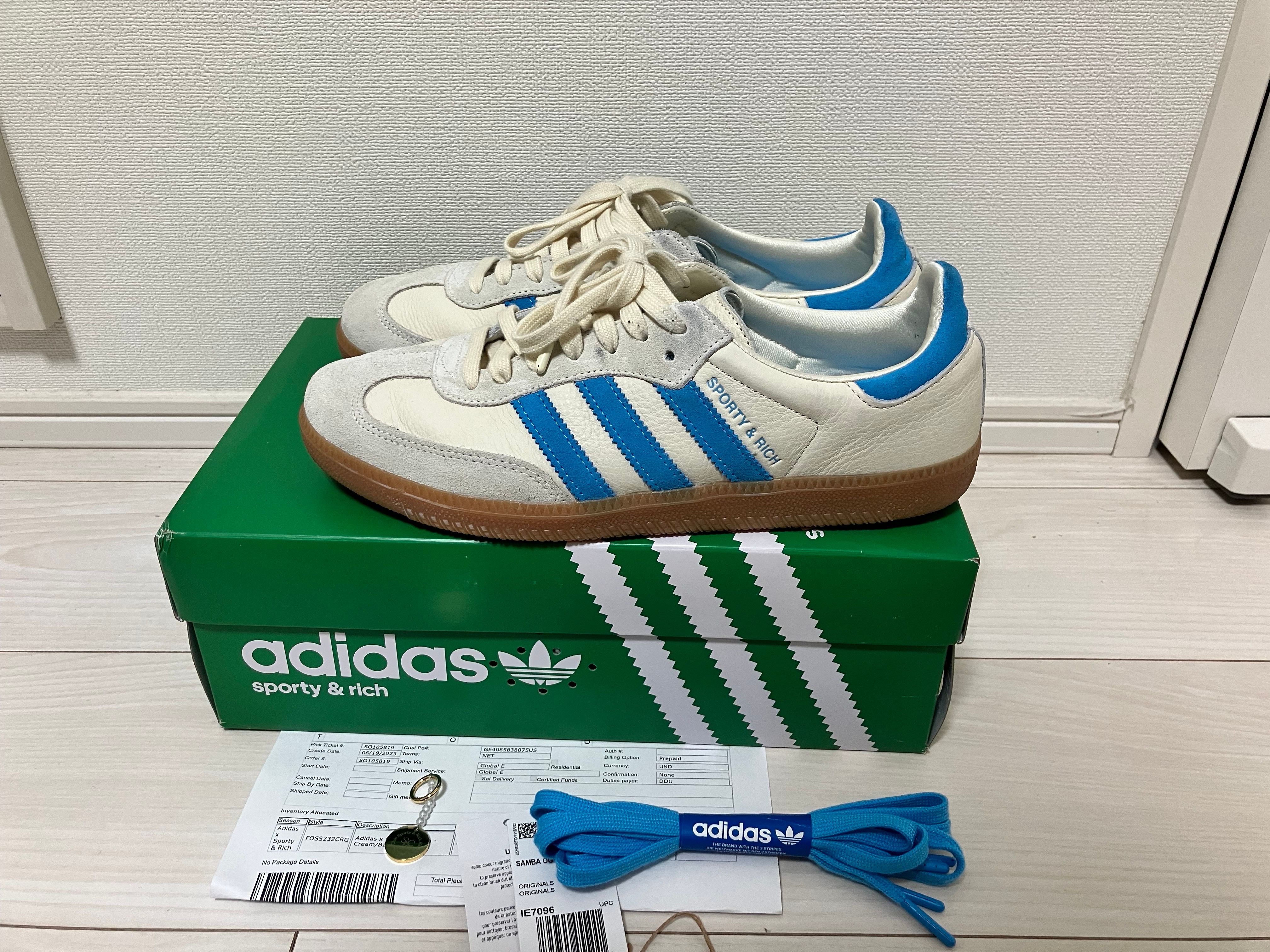 Sporty & Rich × adidas Samba OG "Cream White"