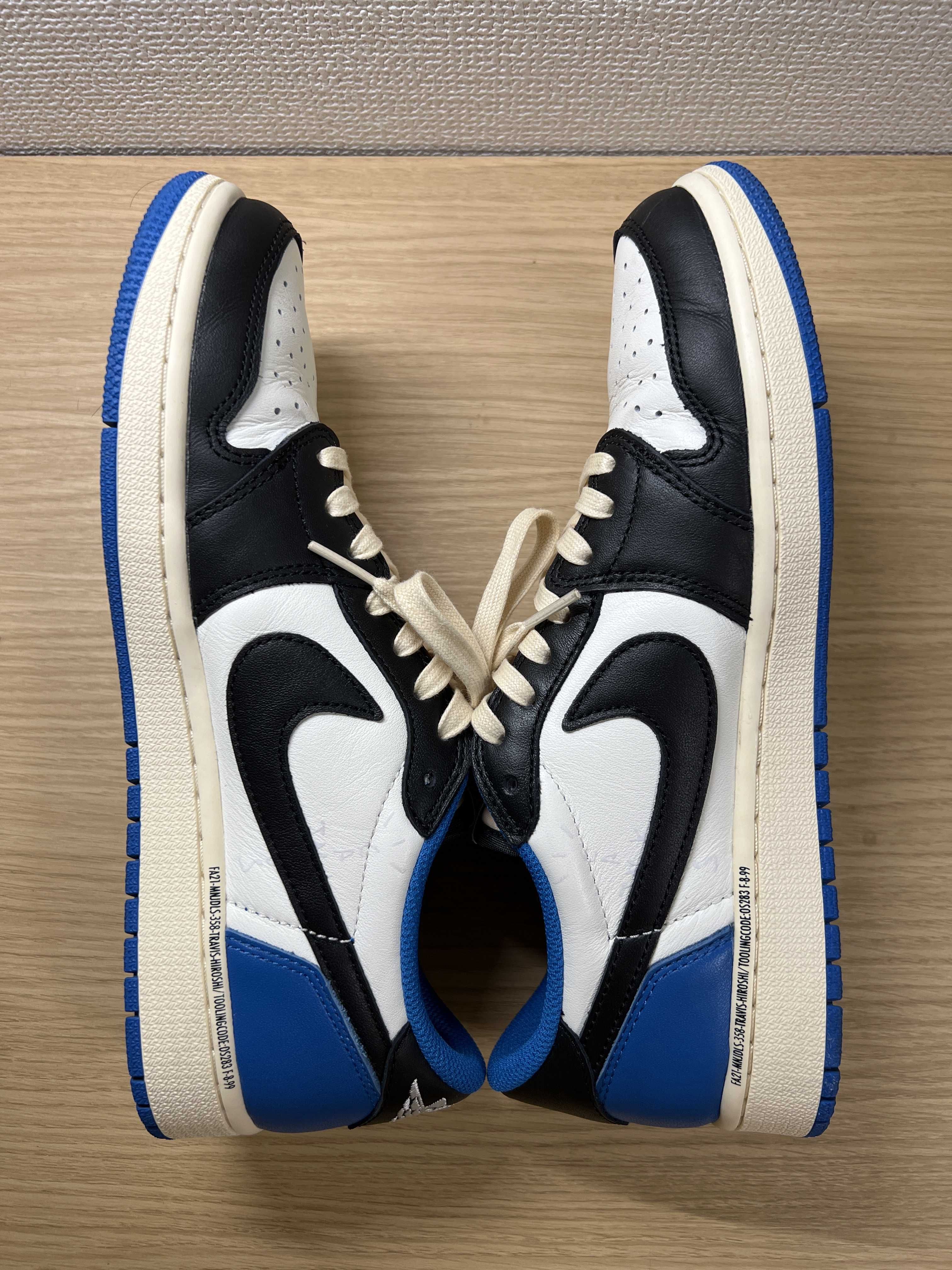 Travis Scott × fragment design × Nike Air Jordan 1 Low OG SP "Military Blue"
