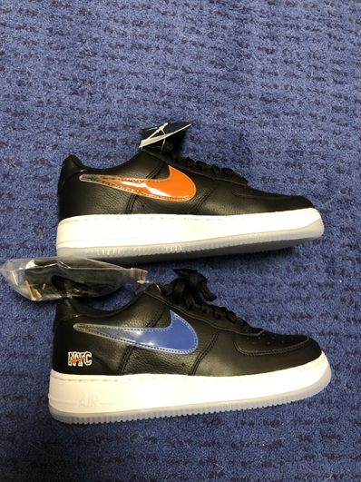 KITH × Nike Air Force 1 Low New York Knicks "Black/Brilliant Orange/Rush/Brilliant White"