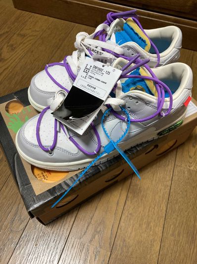 Off-White × Nike Dunk Low "Sail/Neutral Gray"