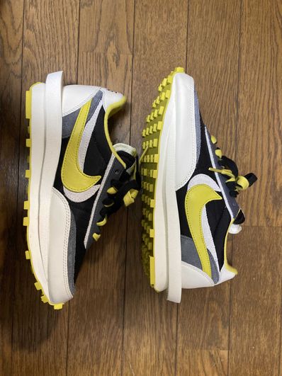 UNDERCOVER × sacai × Nike LD Waffle "Black/Sail-Dark Grey-Bright Citron"