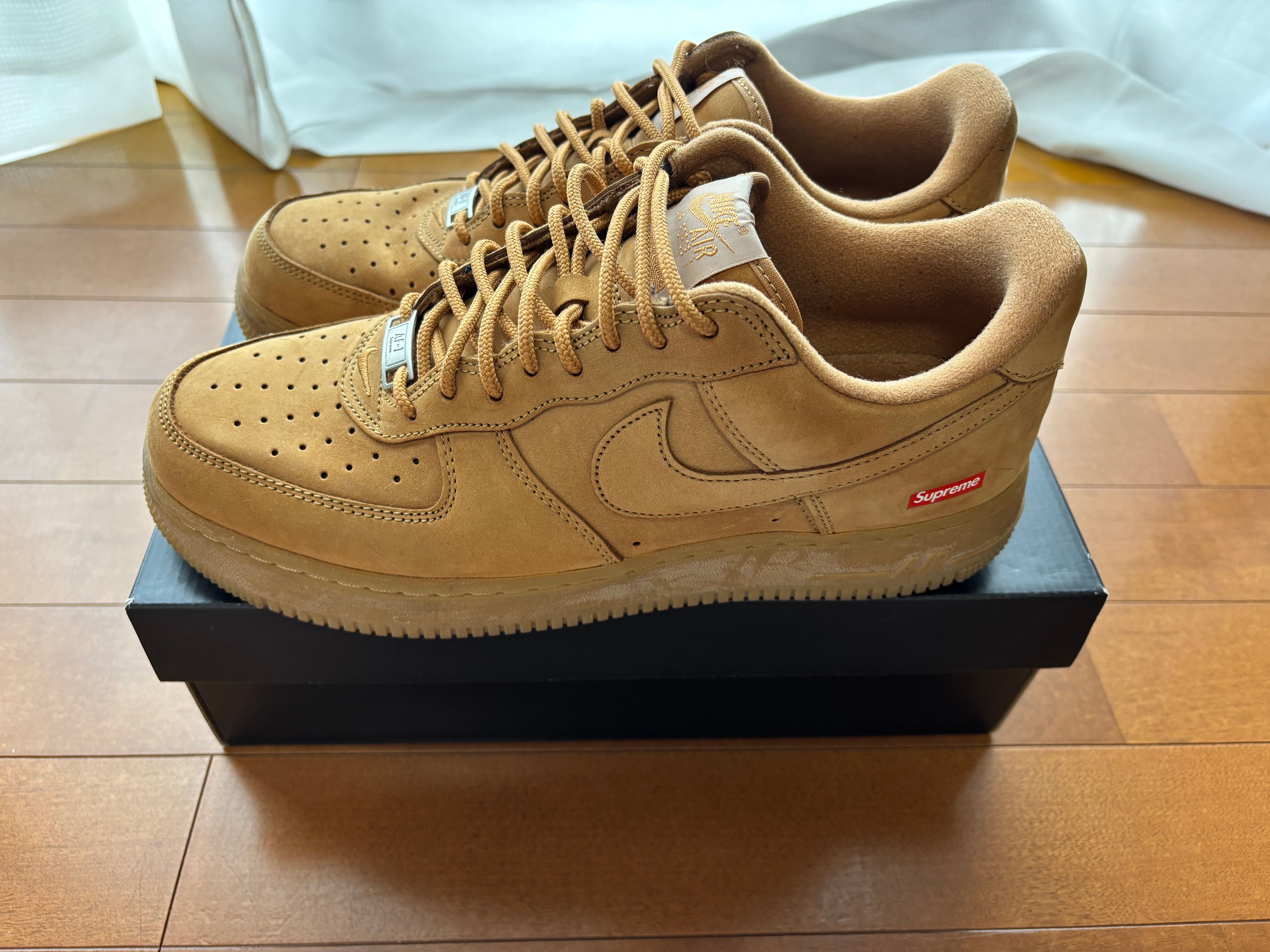 Supreme × Nike Air Force 1 Low "Flax/Wheat"
