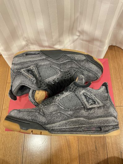 Nike × Levi's Air Jordan 4 "Black Denim" (Tag: LEVIS®)