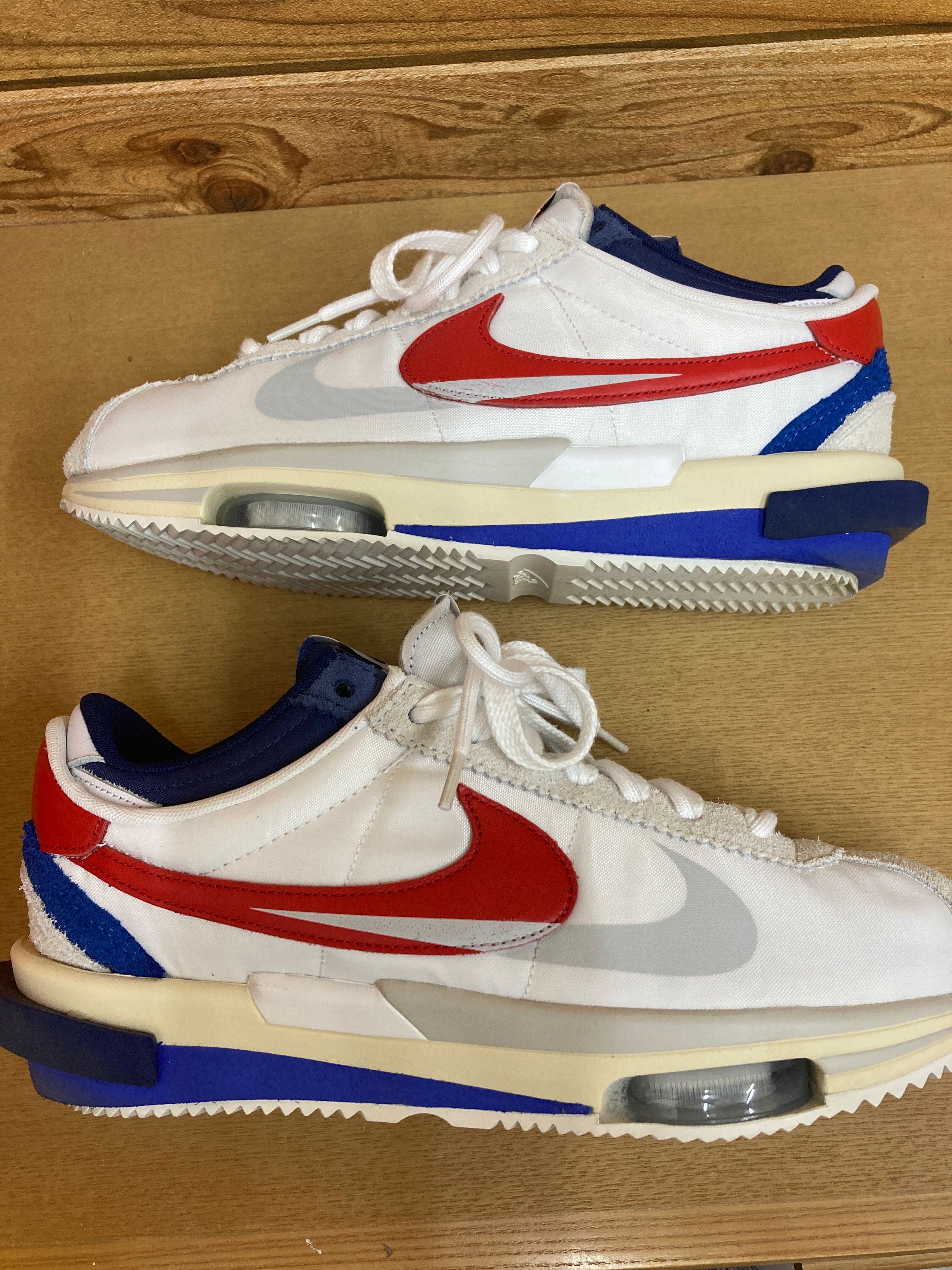 sacai × Nike Zoom Cortez "White and University Red"