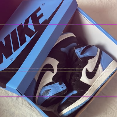 Nike GS Air Jordan 1 Retro High OG "University Blue/UNC Toe"