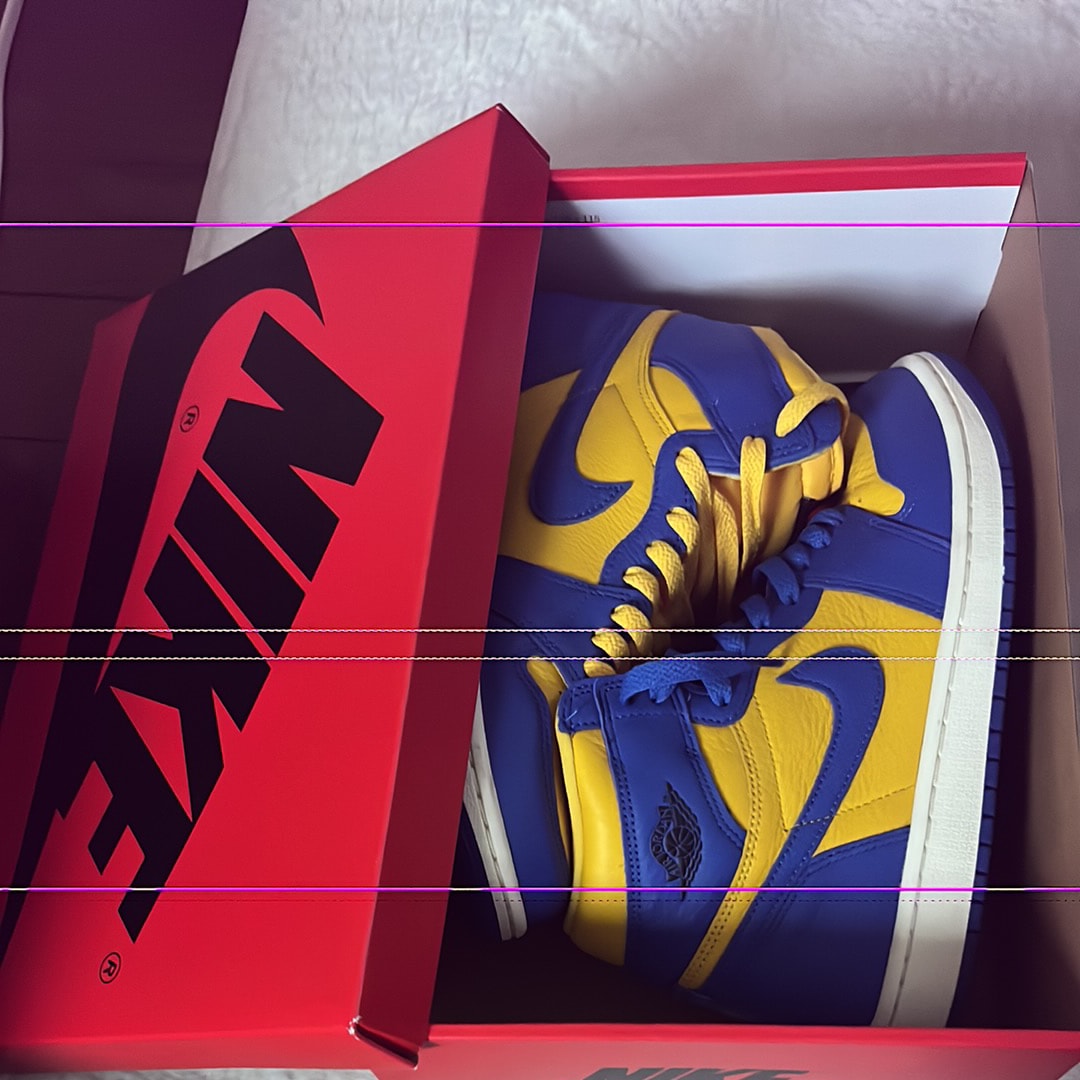 Nike Women's Air Jordan 1 High OG "Game Royal and Varsity Maize"