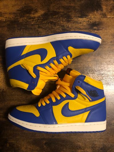 Nike Women's Air Jordan 1 High OG "Game Royal and Varsity Maize"