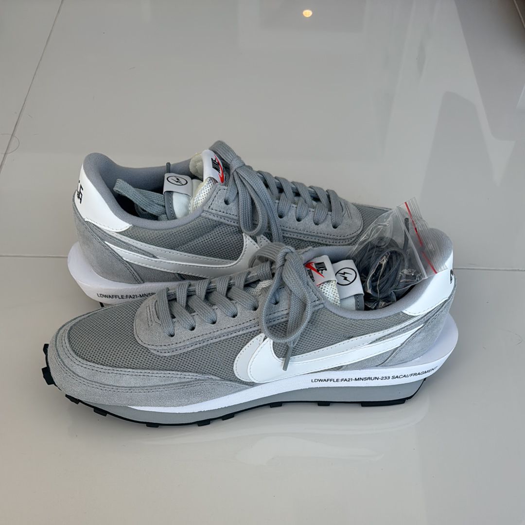 Fragment × sacai × Nike LD Waffle "Light Smoke Grey"