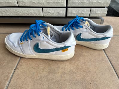 UNION × Nike Air Jordan 1 Low KO "White Canvas"